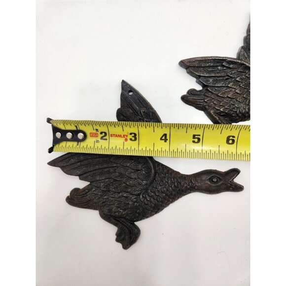 Set Of 3 Vintage Flying Ducks Wall Hanging Decor Metal - Picture 9 of 11